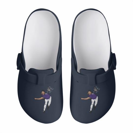 Discover Randy Johnson Hits A Bird Slip On Clogs