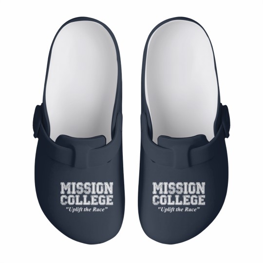 Discover Mission College - Uplift The Race - retro school daze 80s 90s  Slip On Clogs - XS-6X - Soft Adult Unisex Slip On Clogs