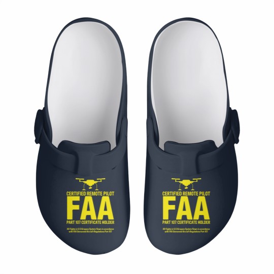 Discover FAA Certified Drone Pilot Funny Gift Slip On Clogs