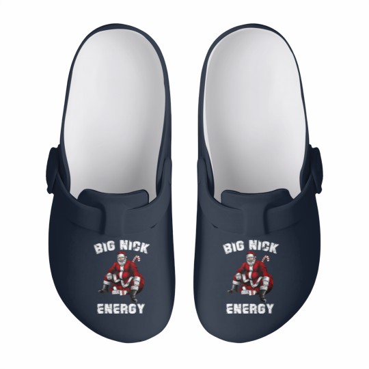 Discover Big Nick Energy Slip On Clogs, Funny Santa Big Nick Energy