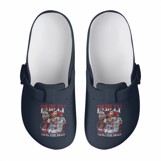 Discover Philly Ring The Bell Slip On Clogs, Jose Alvarado Bryce Harper Slip On Clogs