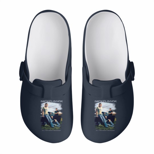 Discover Vintage Nickelback Slip On Clogs, Nickelback 90s Rock Band Slip On Clogs