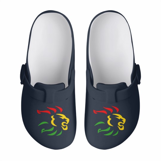 Discover Rasta Lion reggae Slip On Clogs