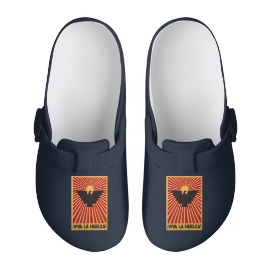 Discover Viva La Huelga Rare 1960S Cesar Chavez  United Farm Workers Huelga Bird Slip On Clogs