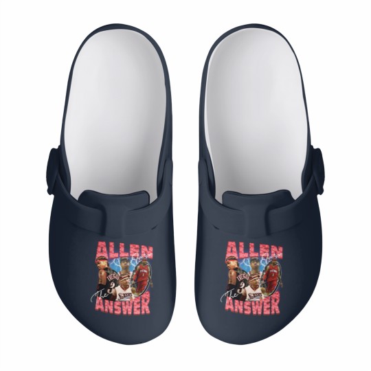 Discover Allen Iverson Vintage Unisex Slip On Clogs, Vintage Allen Iverson Slip On Clogs