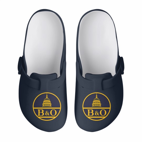Discover Vintage B&O railroad logo - Railroad - Slip On Clogs