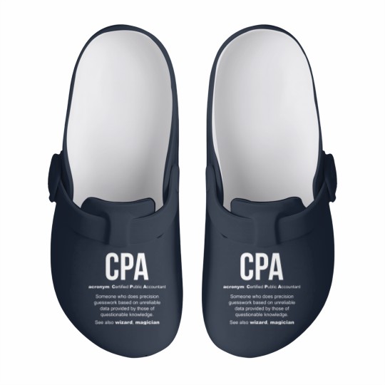 Discover CPA meaning Certified Public Accountant Gifts - Cpa Meaning Certified Public Accountant - Slip On Clogs