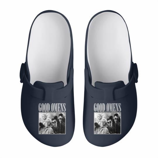 Discover Good Omens Movie Slip On Clogs, Aziraphale 2023 Movie Bootleg Slip On Clogs