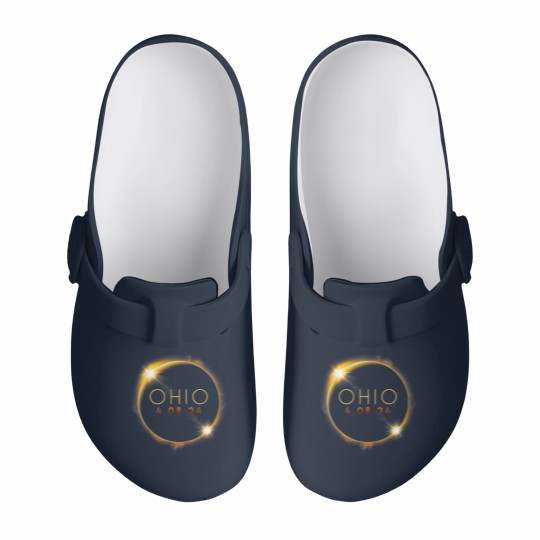 Discover Solar Eclipse 2024 State Ohio Total Solar Eclipse Slip On Clogs