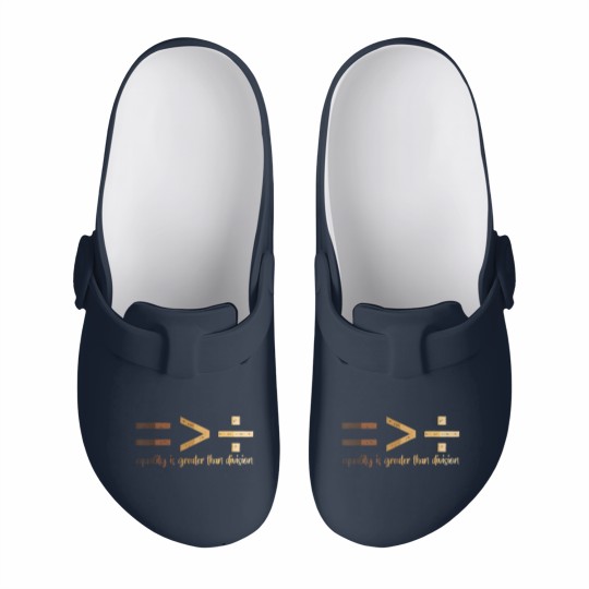 Discover equality is greater than division black history month math t Slip On Clogs