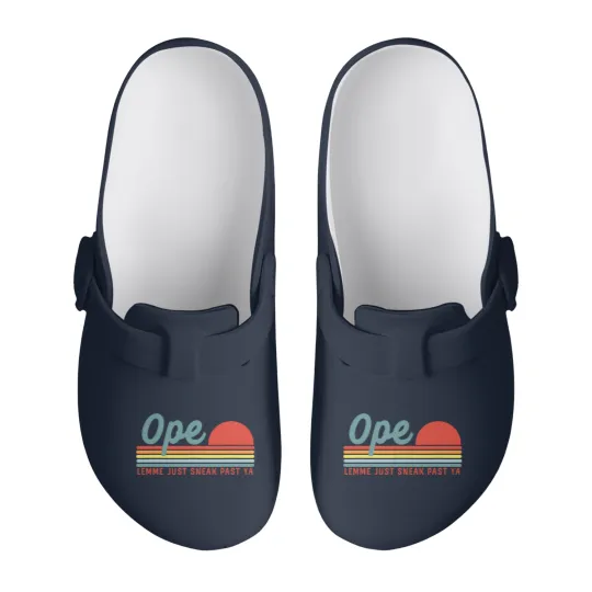 Discover Men Funny Midwest Gift, Ope Just Gonna Sneak Right Slip On Clogs
