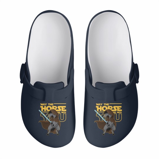 Discover May The Horse Be With You Funny Parody Slip On Clogs