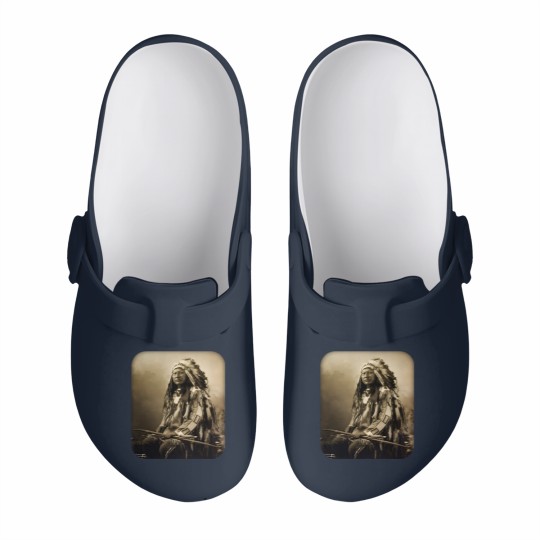 Discover Chief Spotted Elk Lakota Sioux Native American Indian - Native American - Slip On Clogs