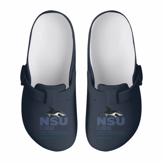 Discover Nova Southeastern University blue shark NSU Slip On Clogs