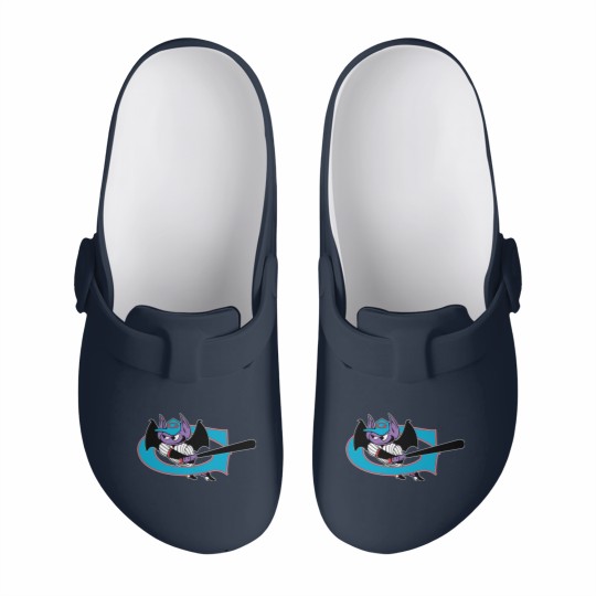 Discover Game of Greensboro Bats Baseball Slip On Clogs
