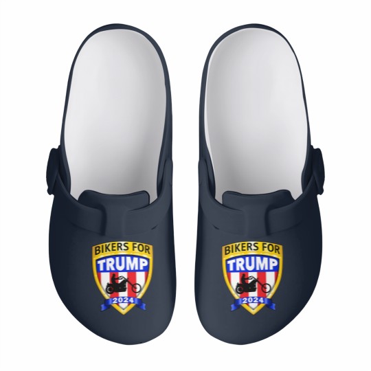 Discover Bikers for Trump 2024 American Slip On Clogs