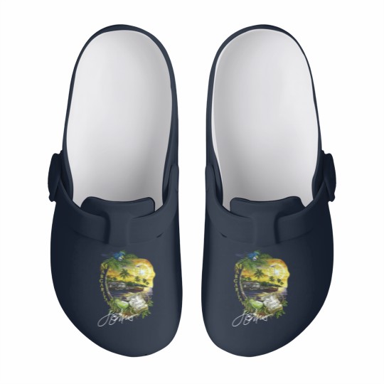 Discover Jimmy Buffett 1983 One Particular Harbor Signature Slip On Clogs