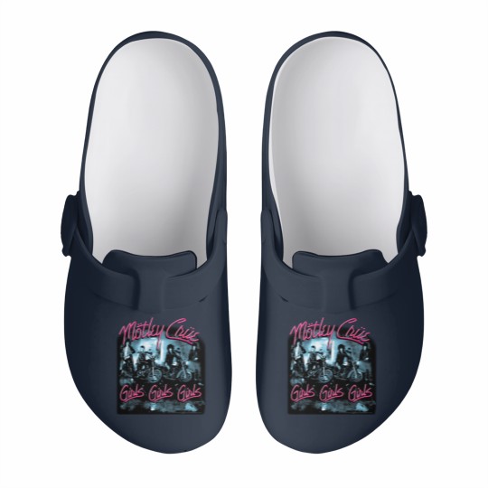 Discover Motley Crue Girls Girls Girls Black Slip On Clogs
