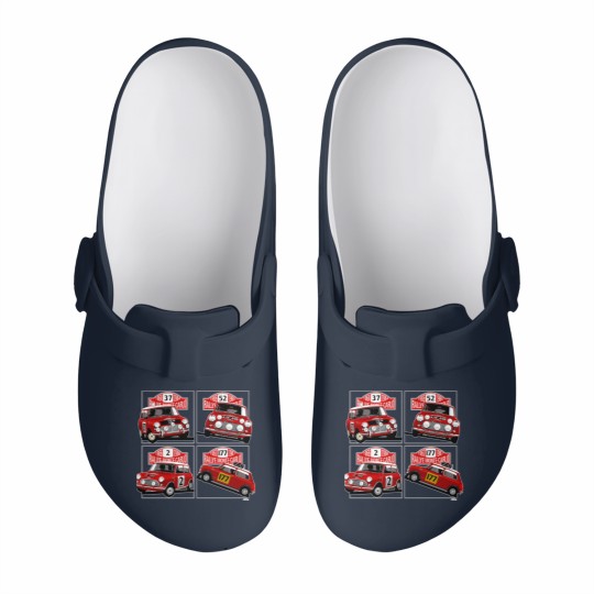 Discover Monte Carlo Rally Mini Coopers Slip On Clogs