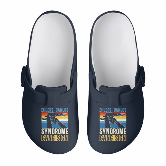 Discover Ehlers-Danlos Syndrome Gang Sign EDS HSD Slip On Clogs