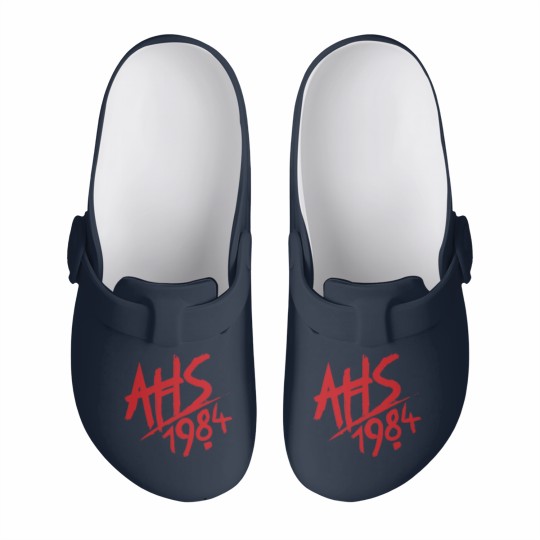 Discover AHS 1984 Logo Slip On Clogs