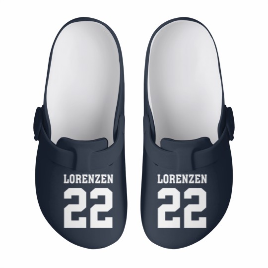 Discover Lorenzen 22 Hefty-Lefty Legend Football College Jared 2 Sides Slip On Clogs