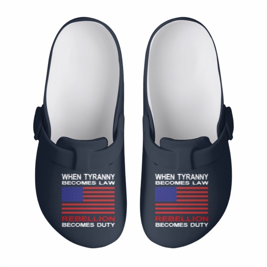 Discover When Tyranny Becomes Law Slip On Clogs