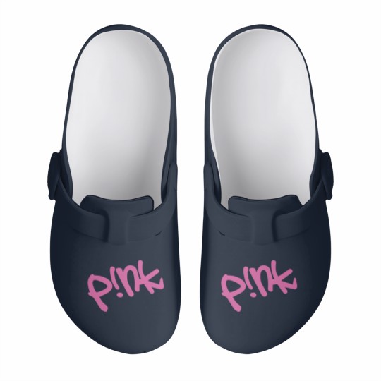 Discover Pink Summer Slip On Clogs, Pink Singer Slip On Clogs, Pink Merch Tour Slip On Clogs