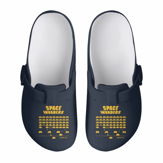 Discover Space Invaders Slip On Clogs