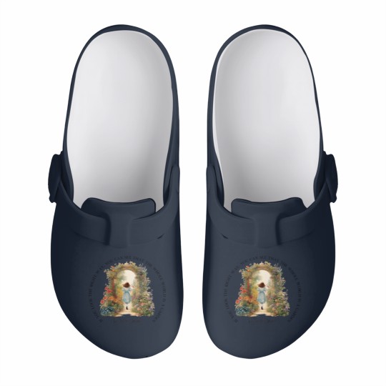 Discover The Secret Garden Art Slip On Clogs