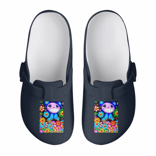 Discover Murakami paint art Canvas Print Slip On Clogs