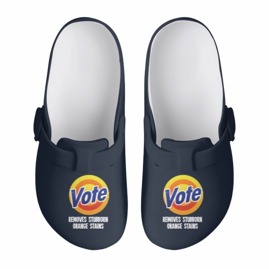Discover Vote Removes Stubborn Orange Stains - Grunge ver Slip On Clogs