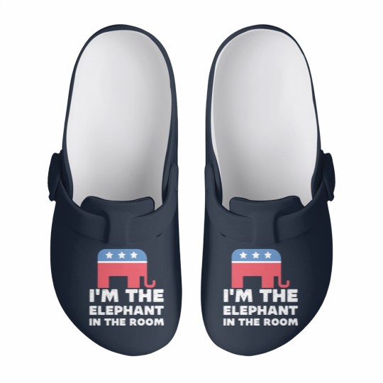 Discover I'm The Elephant In The Room Republican Gift Slip On Clogs