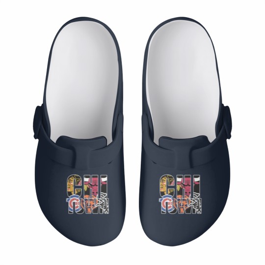 Discover Chicago Slip On Clogs - Chi town chicago sports Slip On Clogs