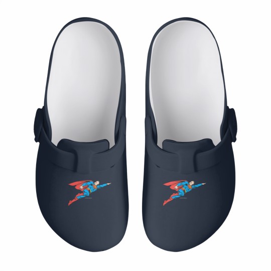 Discover Superman Flying Right Slip On Clogs