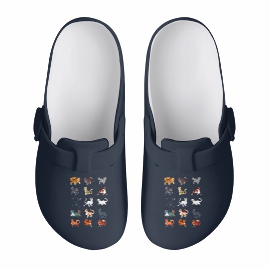 Discover Warrior cats pattern 1 Slip On Clogs