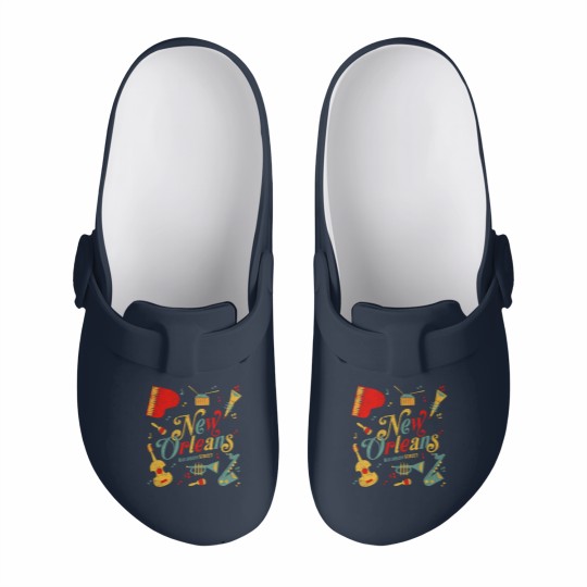 Discover New Orleans Louisiana Music Lovers Slip On Clogs Bourbon Street Slip On Clogs