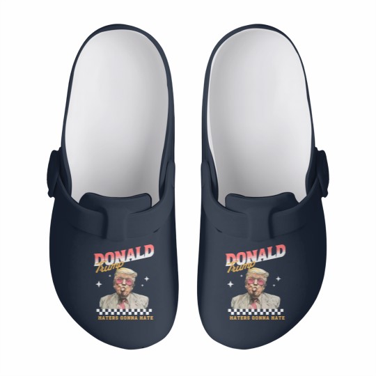 Discover Donald Trump Haters Gonna Hate Slip On Clogs, Trump 2024 Slip On Clogs
