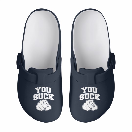 Discover you suck Slip On Clogs