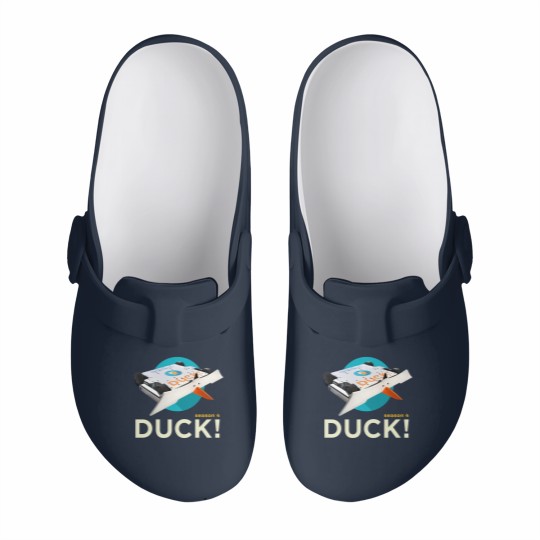 Discover DUCK! Season 4 The popular combat robot now has fabulous merch. Slip On Clogs