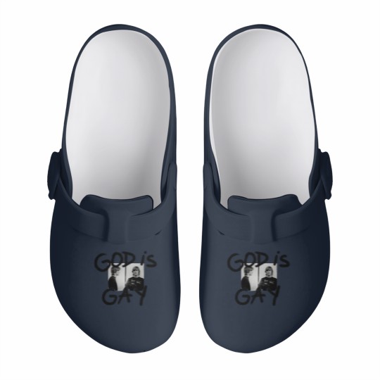 Discover God Is Gay Kurt Cobain Sticker Slip On Clogs