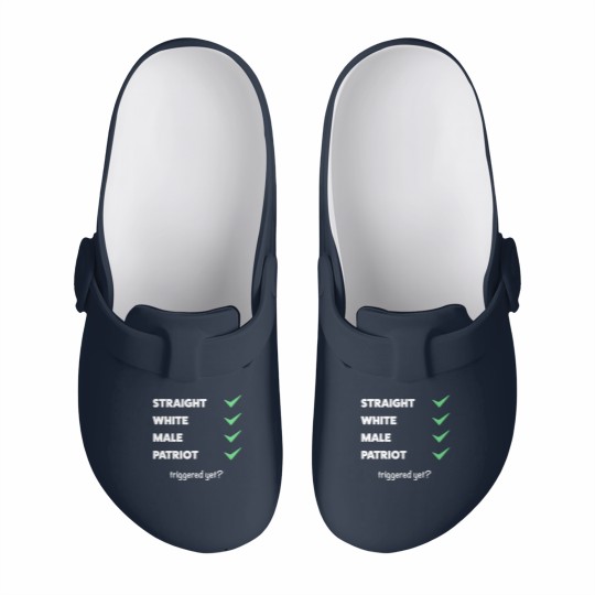 Discover Anti Woke - Funny Conservative Slip On Clogs