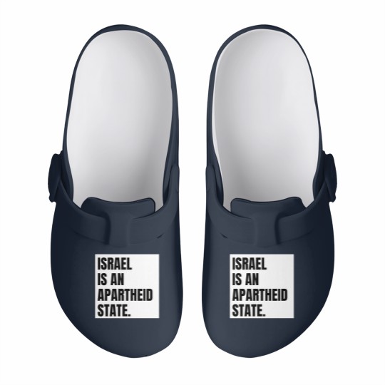 Discover Israel is an Apartheid State Slip On Clogs