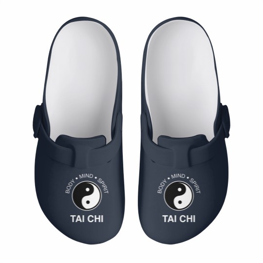 Discover The Art Tai Chi Body Mind Spirit Yin Yang Slip On Clogs Slip On Clogs