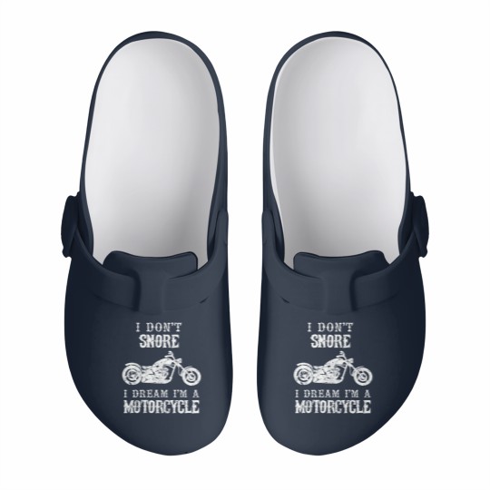 Discover I Don't Snore I Dream I'm A Motorcycle Biker Dad G Slip On Clogs