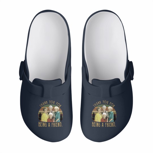 Discover The Stay Golden Thank You For Being A Friend 80s Vintage Sunset Slip On Clogs