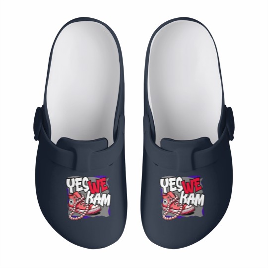 Discover Kamala Harris , Yes We Kam, red white and blue, Slip On Clogs