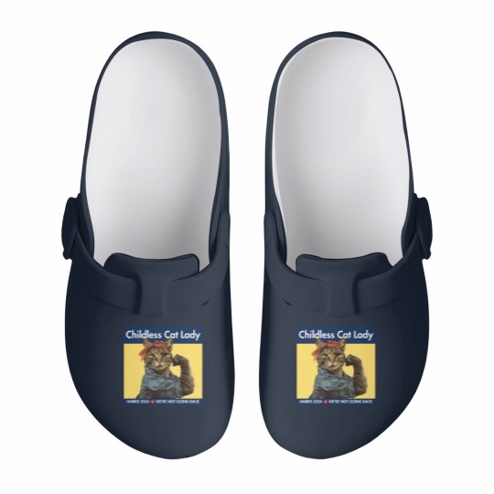 Discover Childless Cat Lady - kamala 2024 - Childless Cat Lady - Slip On Clogs