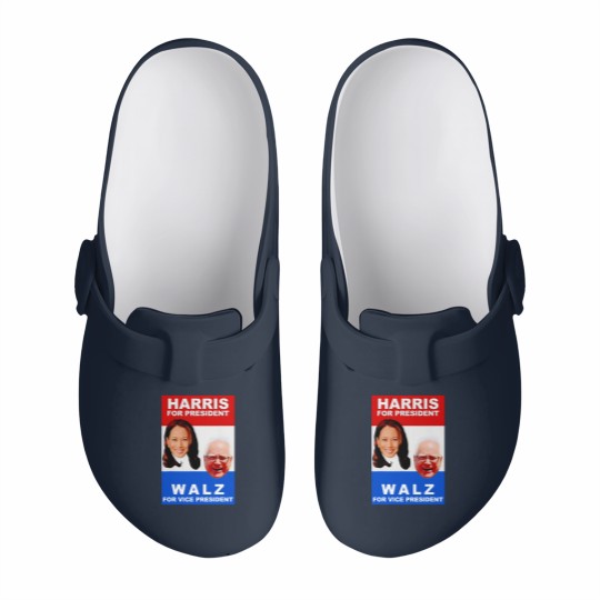 Discover Kamala Harris Tim Walz 2024 Harris Walz President Elections Slip On Clogs