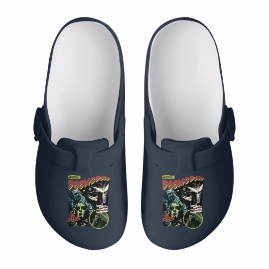 Discover Vintage  MF Dooom 90er Musik Lieben Konzert Grafik Slip On Clogs